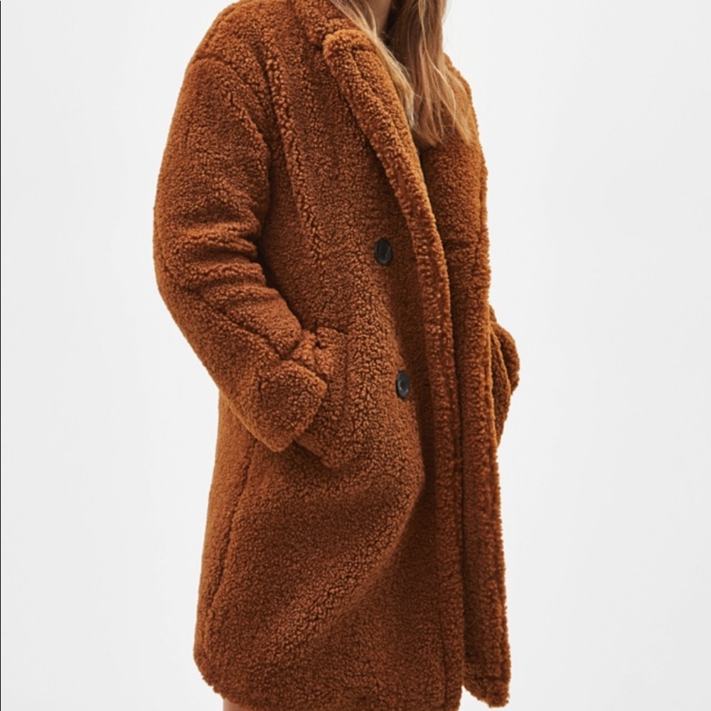 NWOT Bershka Sherpa Coat